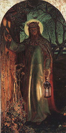 The Light of the World (1853–54) is an allegorical painting by William Holman Hunt representing the figure of Jesus preparing to knock on an overgrown and long-unopened door.